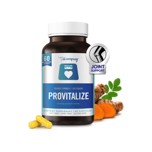 BB Company Provitalize | Probiotics for Women Digestive Health, Menopause, Joint Support | Sexy Midsection Curves, Bloat | Turmeric Curcumin Moringa | Packaging Vary | 60 Ct