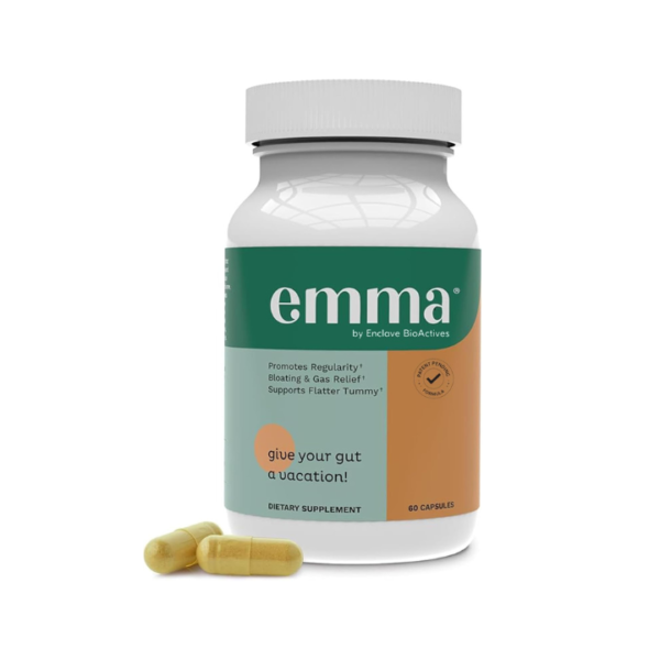 Emma Doctors Endorsed Gut Health Supplement - 60 Capsules - Relief from Gas and Bloating, Repairs Leaky Gut with Magnesium, Berberine, Vitamin D, Quercetin & More - Gut Health & Colon Cleanse Formula