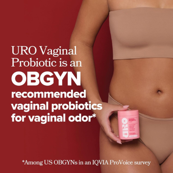 URO Vaginal Probiotics for Women pH Balance with Prebiotics & Lactobacillus Probiotic Blend - Women's Vaginal Health Supplement - Promote Healthy Vaginal Odor & Vaginal Flora, 60 Count (Pack of 1) - Image 2