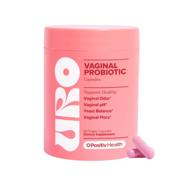 URO Vaginal Probiotics for Women pH Balance with Prebiotics & Lactobacillus Probiotic Blend - Women's Vaginal Health Supplement - Promote Healthy Vaginal Odor & Vaginal Flora, 60 Count (Pack of 1)