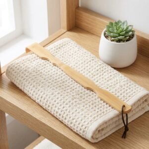 Bamboo back scratcher set with four 17-inch long-handle scratchers